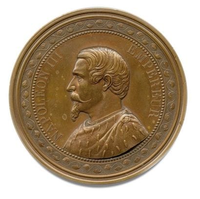 Napoléon III
Médaille en bronze pour l'inauguration...
