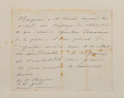 NAPOLEON III -Compte rendu opératoire de...