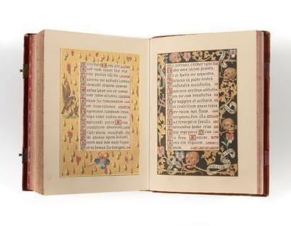 RELIURE DE LIENARD EN BUIS.
LIVRE D'HEURES,...
