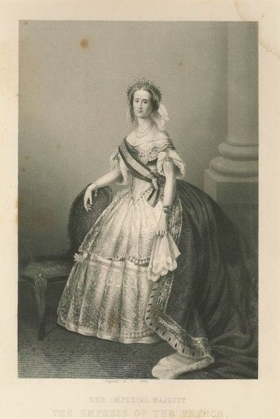 L'IMPERATRICE EUGENIE. Huit gravures, lithographies...