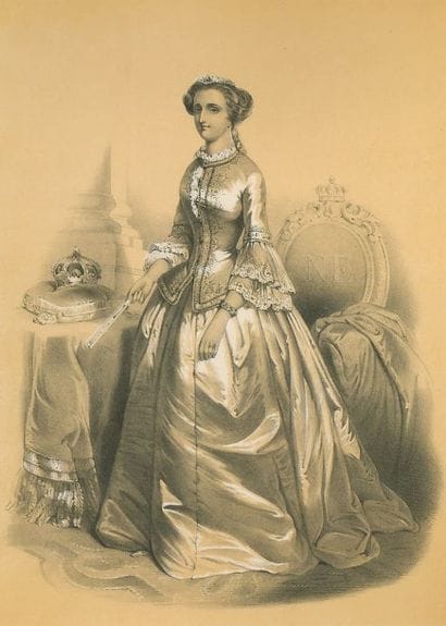 L'IMPERATRICE EUGENIE. Huit gravures, lithographies...