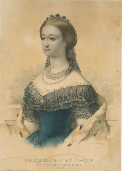 L'IMPERATRICE EUGENIE. Huit gravures, lithographies...