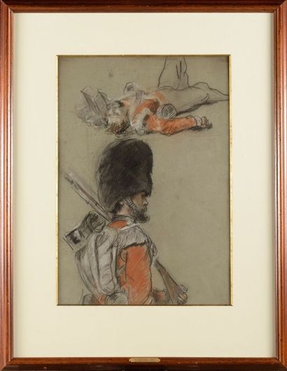 Sir Francis GRANT (1803-1878)
«Etude de grenadiers...