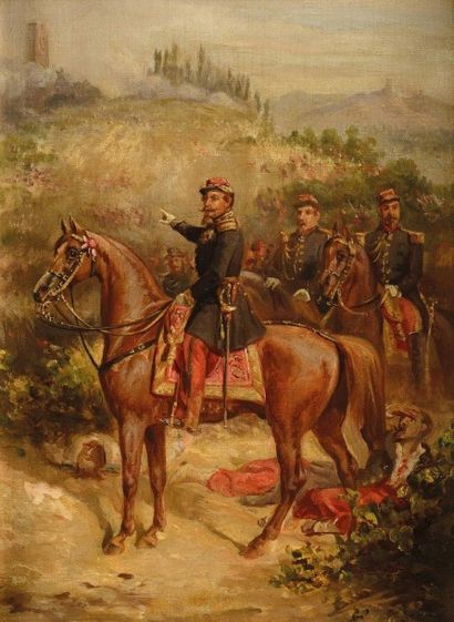 Ernest MEISSONIER, d'après. Ecole française
«L'Empereur...