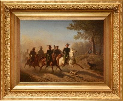 Charles HUMBERT (1813-1881). Ecole française
«Officier...