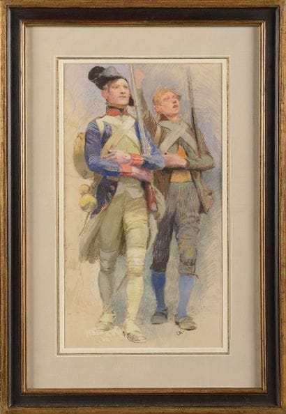 Edouard DETAILLE (1848-1912). Ecole française
«Soldats...