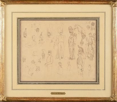 Edouard DETAILLE (1848-1912). Ecole française
«Etude...