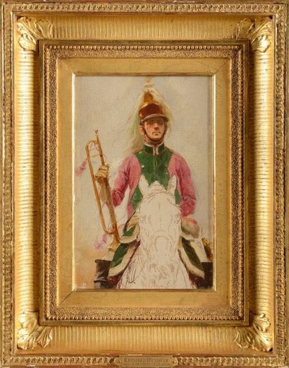 Edouard DETAILLE (1848-1912). Ecole française
«Lancier...