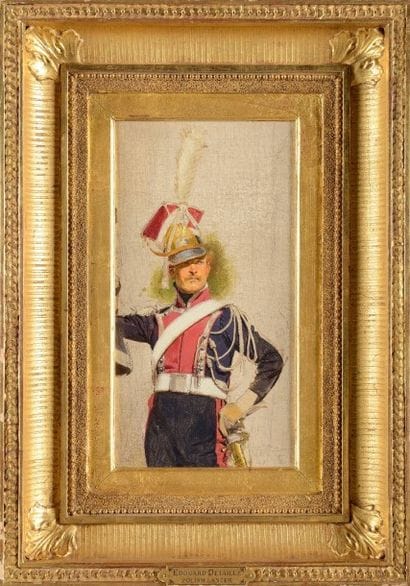 Edouard DETAILLE (1848-1912). Ecole française
«Lancier...