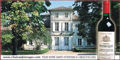 Château FONROQUE Cinq caisses de douze bouteilles...