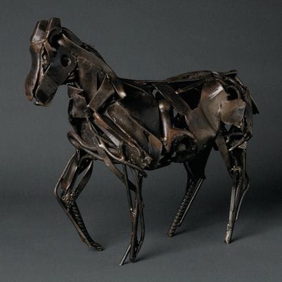 Cheval Métal soudé. 51 x 42 x 18 cm 