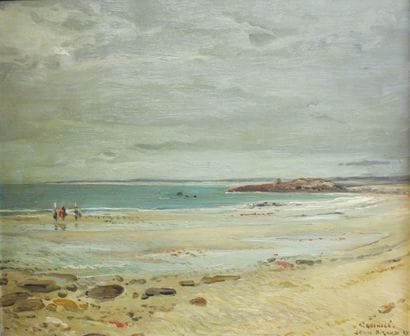 JEAN RIGAUD (1912-1999) Saint Guénolé Huile...