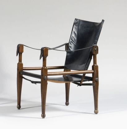 KAARE KLINT (1888-1954) Safari Fauteuil à...