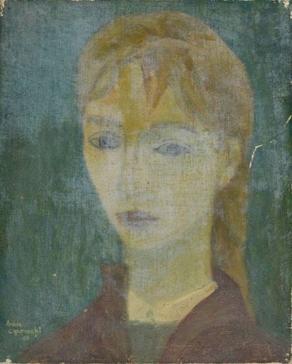 ANNIE CZARNECKI (XXe) Jeune femme blonde,...