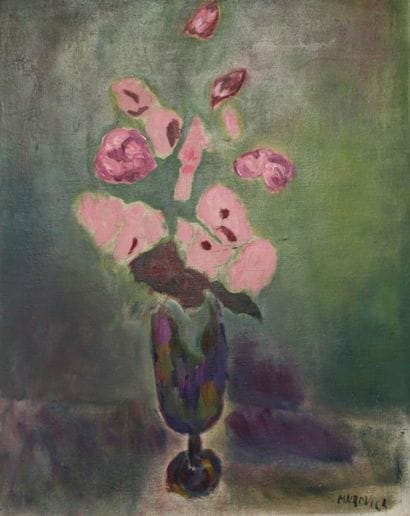 ZVI MAIROVICH (1911-1973) Bouquet Huile sur...