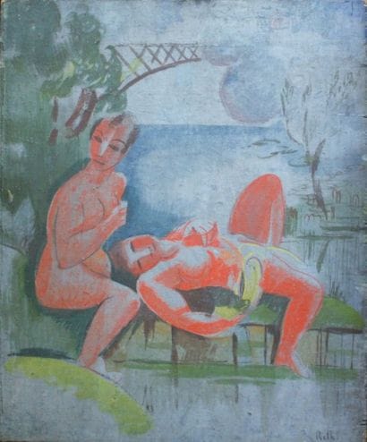 ALFRED RETH (1884-1966) Les baigneuses Huile...
