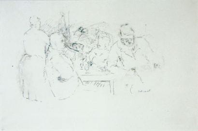 PIERRE TAL-COAT (1905-1985) Scène d'auberge...