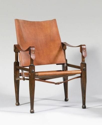KAARE KLINT (1888-1954) Safari Fauteuil à...
