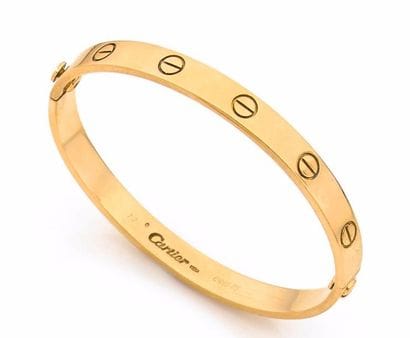 CARTIER BRACELET JONC MODÈLE LOVE en or jaune....
