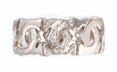 CARTIER BAGUE en or gris, modèle «Double...