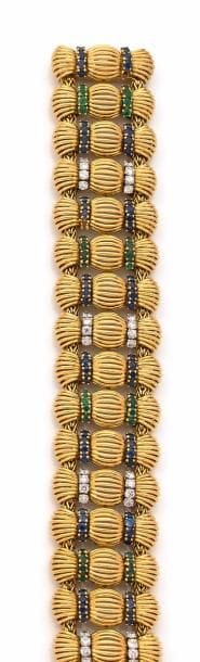 IMPORTANT BRACELET ANNÉES 1940 la monture...