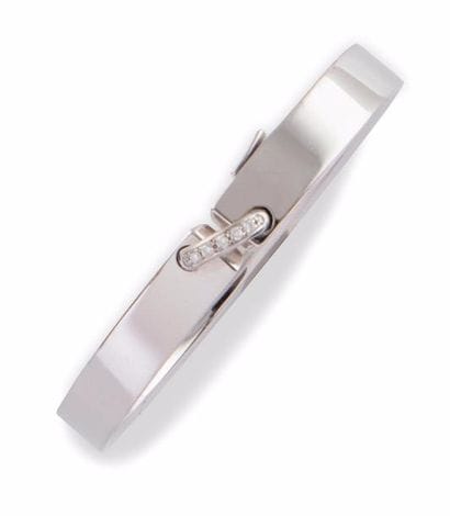 CHAUMET BRACELET JONC en or gris, modèle...