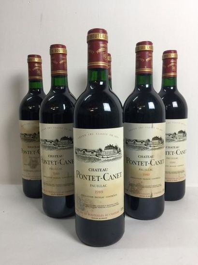 6 Blle Château PONTET CANET (Pauillac) 1989...