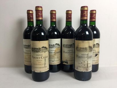 6 Blle Château PONTET CANET (Pauillac) 1989...
