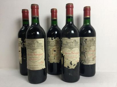 5 Blle Château CALON SEGUR (St Estèphe) 1989...
