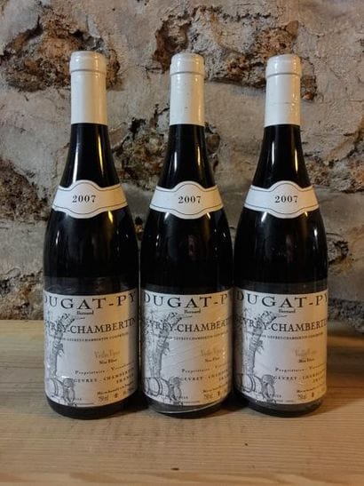 3 Blle GEVREY CHAMBERTIN (Dugat-Py) 2007...