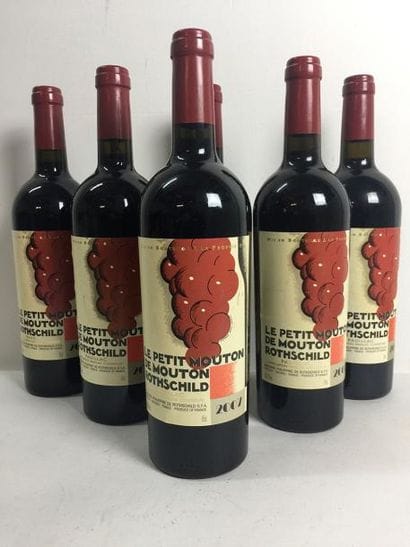 6 Blle PETIT MOUTON DE MOUTON ROTHSCHILD...