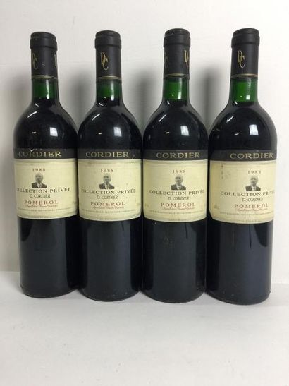 4 Blle POMEROL COLLECTION PRIVEE CORDIER...