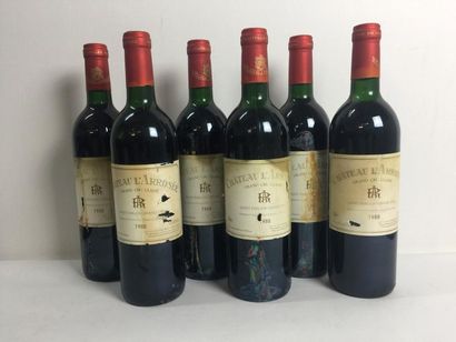 6 Blle Château LAROSE (St Emilion GCC1) 1988...
