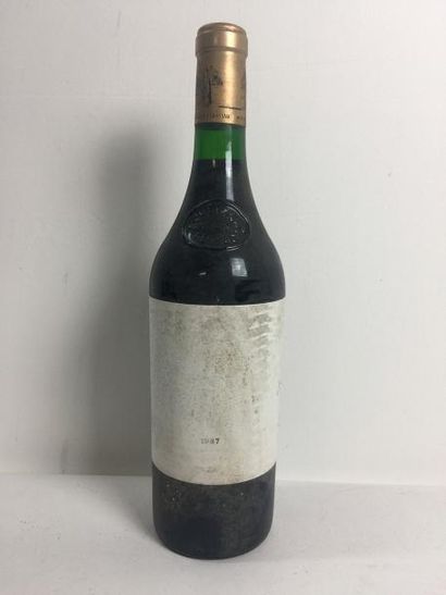1 Blle Château HAUT BRION (Graves) 1987 -...