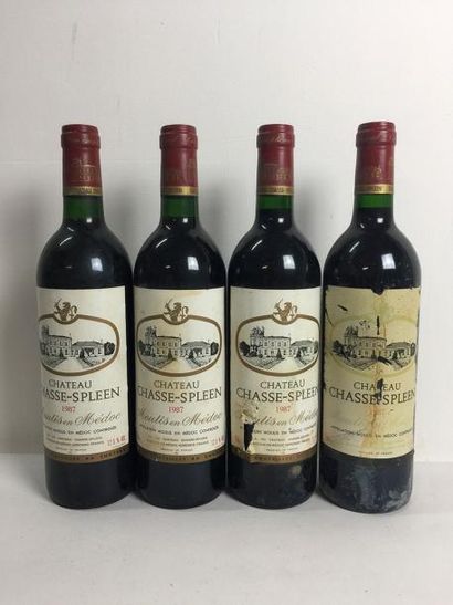 5 Blle Château CHASSE SPLEEN (Moulis) 1987...