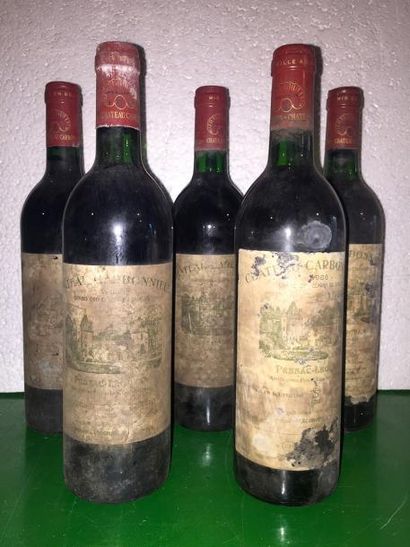 5 Blle Château CARBONNIEUX (Graves) 1986...