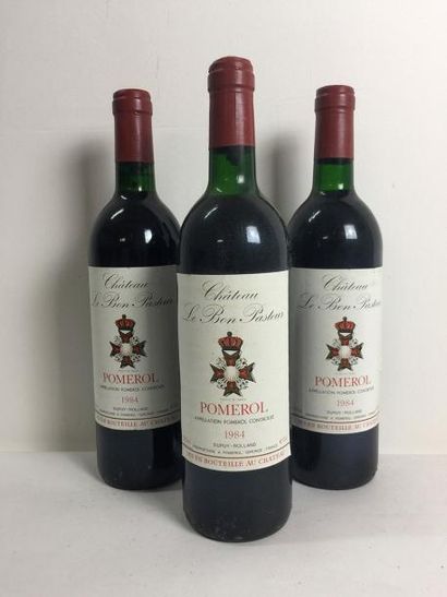 3 Blle Château BON PASTEUR (Pomerol) 1984...