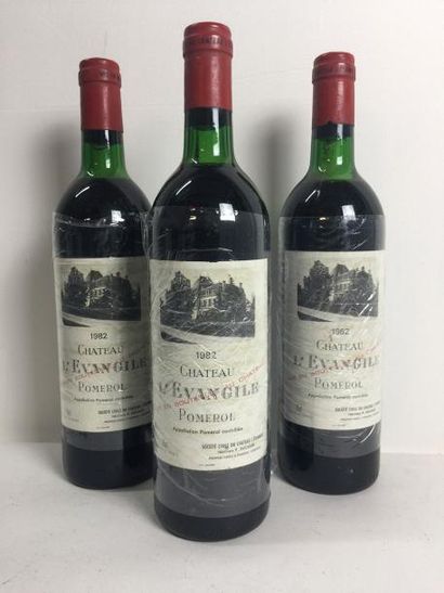 3 Blle Château EVANGILE (Pomerol) 1982 -...