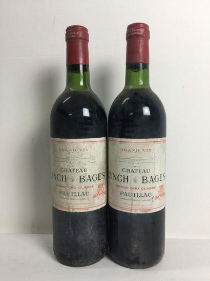 2 Blle Château LYNCH BAGES (Pauillac) 1981...