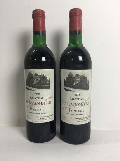 2 Blle Château EVANGILE (Pomerol) 1978 -...