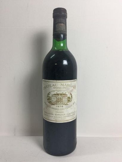 1 Blle Château MARGAUX (Margaux) 1978 - NLB/dessus...