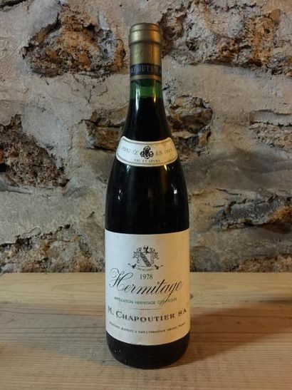 1 Blle HERMITAGE ROUGE (Chapoutier) 1978...
