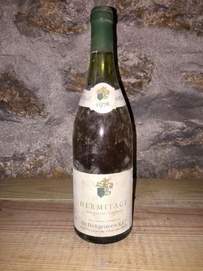 1 Blle HERMITAGE BLANC (De Belgraves) 1978...