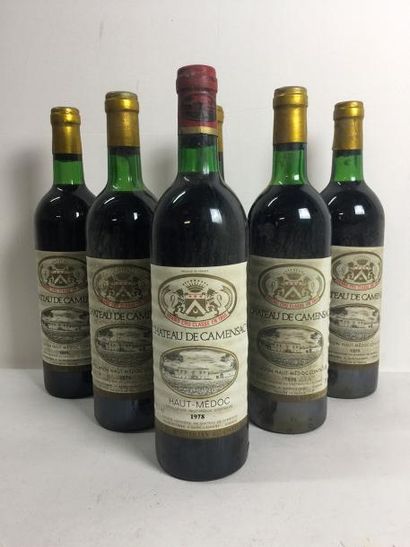 5 Blle Château CAMENSAC (Haut Médoc) 1975...