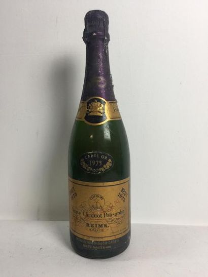 1 Blle CHAMPAGNE VEUVE CLIQUOT 1975 - Be...