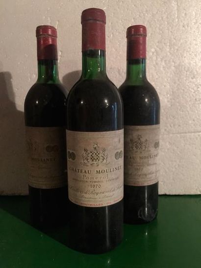 3 Blle Château MOULINET (Pomerol) 1970 -...