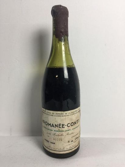 1 Blle ROMANEE CONTI 1964 - Cire incomplète...