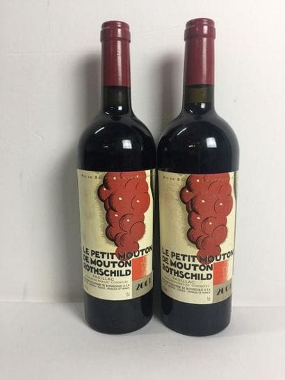 2 Blle PETIT MOUTON DE MOUTON ROTHSCHILD...