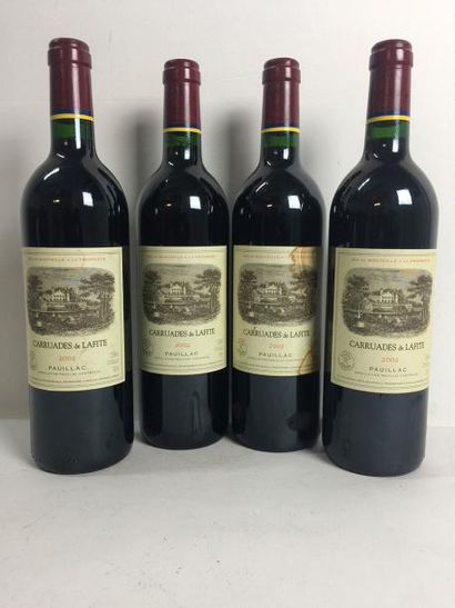 4 Blle CARRUADES DE LAFITE ROTHSCHILD (Pauillac)...
