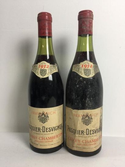 2 Blle GEVREY CHAMBERTIN (Pasquier Desvignes)...